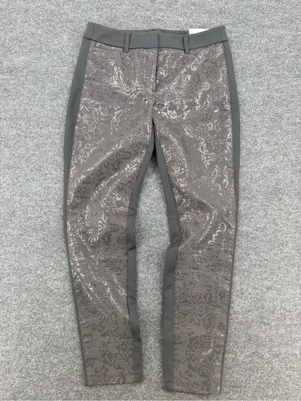 White House Black Market Black Paisley Skinny Pants